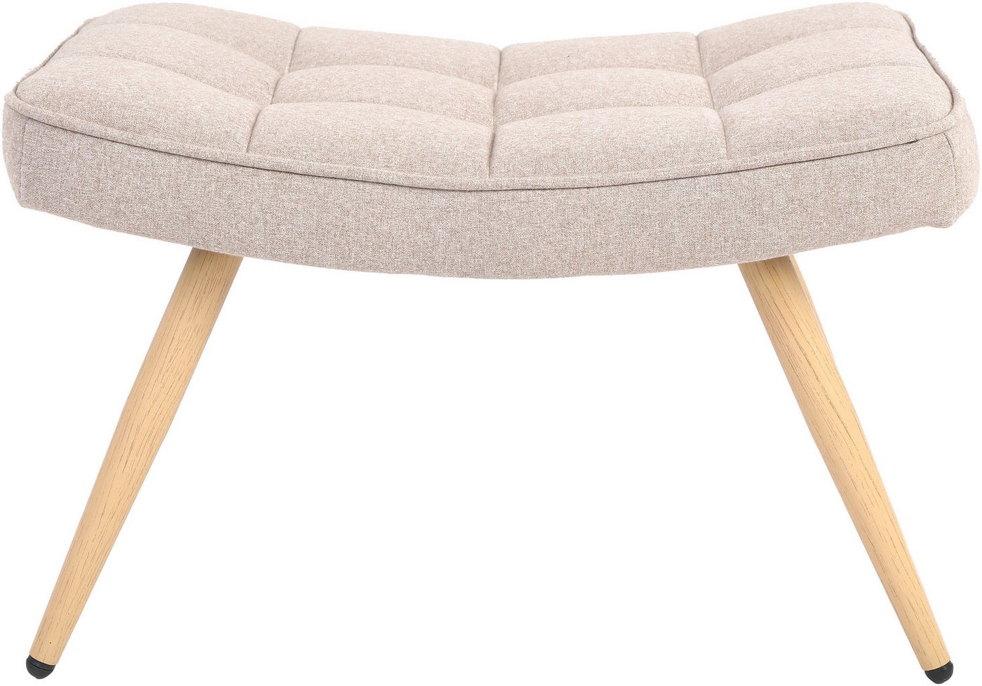 byLIVING Hocker UTA, Bezug Webstoff oder Samt, Schaumstoff – Bild 3 von 5