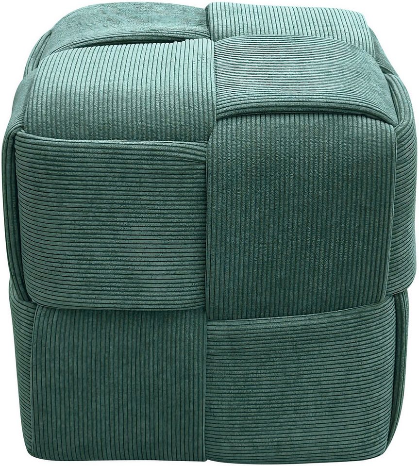 byLIVING Pouf URBAN, Bezug Cord in verschiedenen Farben, Schaumstoff – Bild 4 von 5