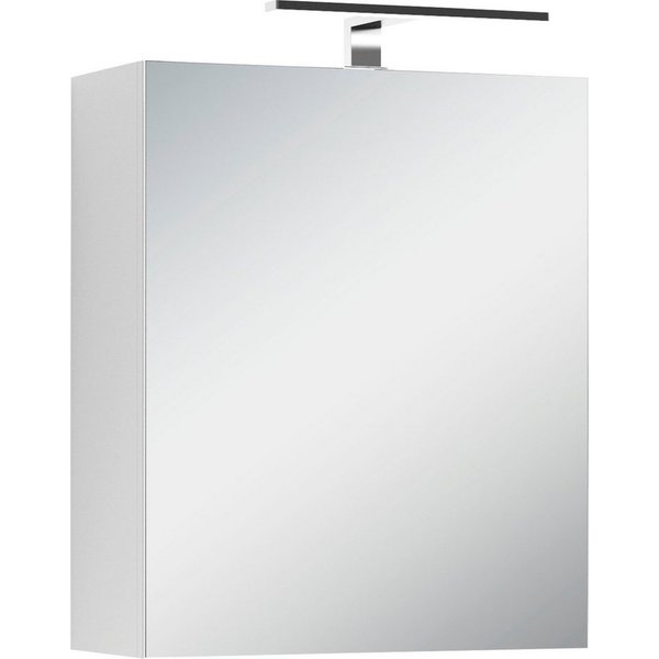 byLIVING Spiegelschrank Serie Spree, in vielen Breiten erhältlich Soft-Close, LED Beleuchtung mit Schalter- und Steckdosenbox
