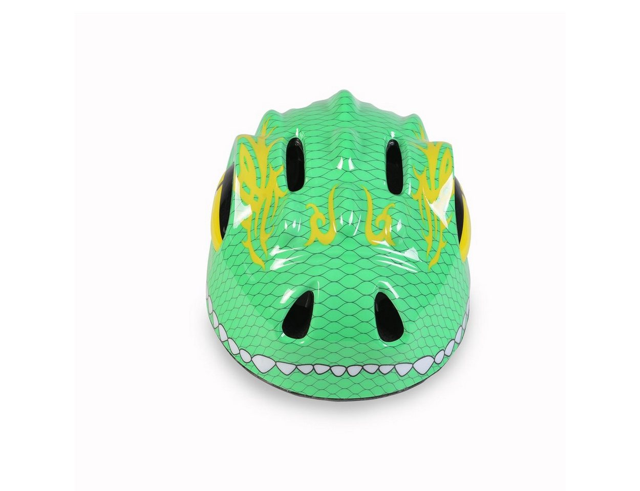 Byox Kinderhelm Y27 Dino, Größe S 48-54 cm, LED-Beleuchtung, 4 Löcher, einstellbar, EPS-Schale – Bild 3 von 5