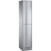 Schließfachschrank 1 Turm lg/si 2er