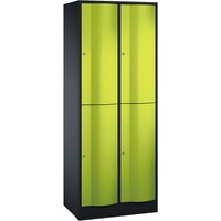 Schließfachschrank 2 Türme an/gr 2er