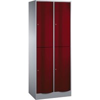 Schließfachschrank 2 Türme lg/rt 2er