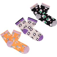 CABAIA Cabaia Kinder Socken CRAZY ANIMALS 3-PACK, Größe 31-35 in Orange