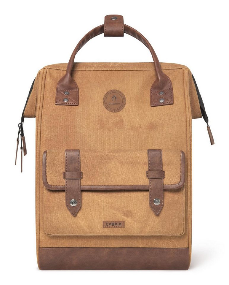 CABAIA Rucksack Waxed Cotton Backpack (Set, 3-tlg) – Bild 3 von 5