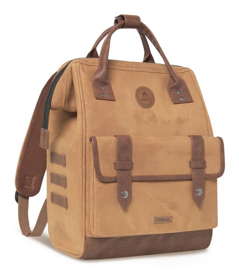 CABAIA Rucksack Waxed Cotton Backpack (Set, 3-tlg) – Bild 4 von 5