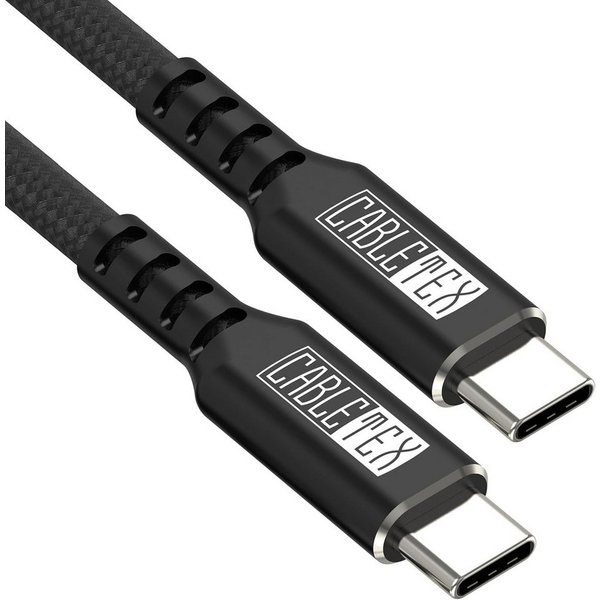 CABLETEX Ladekabel für PS5 DualSense Controller, 3 Meter Gaming-Controllerkabel, USB-C, USB Typ C, USB-C, USB Typ C (300 cm), Schnellladekabel, Nylonmantel, Kom