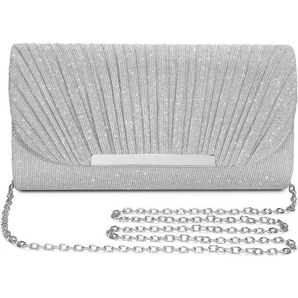 Cachito Abendtasche Damen-Abendtasche, glänzende Handtasche, Brautabendtasche, ideal für Hochzeiten, Bälle und Partys