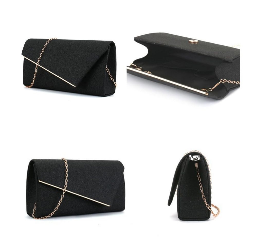 Cachito Abendtasche Damen Clutch, Umschlag Clutch, elegante Handtasche, Braut Clutch, geeignet für Hochzeiten, Partys und Bankette – Bild 4 von 5