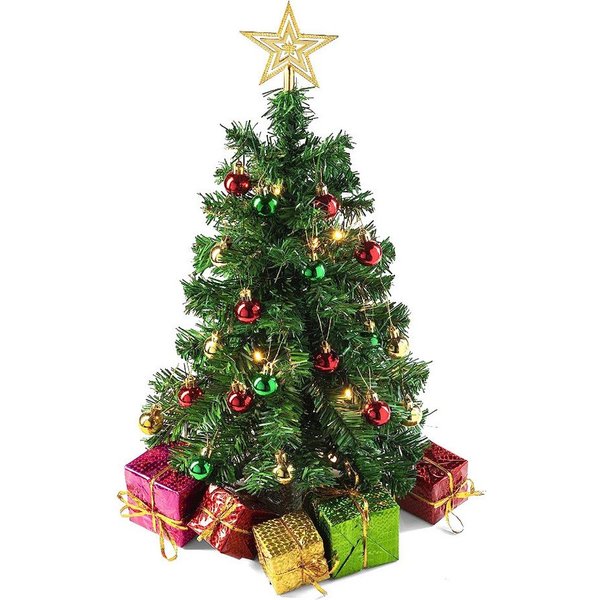 Cachito Künstlicher Weihnachtsbaum 45cm Mini Weihnachtsbaum,künstlich Weihnachtsbaum, für Festtagsdekoration, indoor outdoor geeignet für Tisch Partydécor