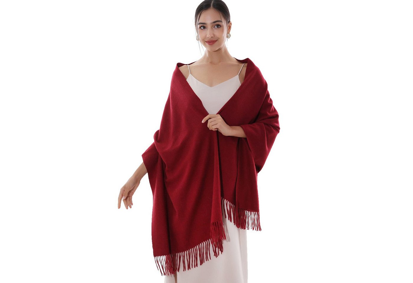 Cachito Modeschal Damen Schultertuch Abendkleid festlich Schal, mit quasten/fransen, Tücher für abendkleid Stola Scarf Winterschal – Bild 2 von 5