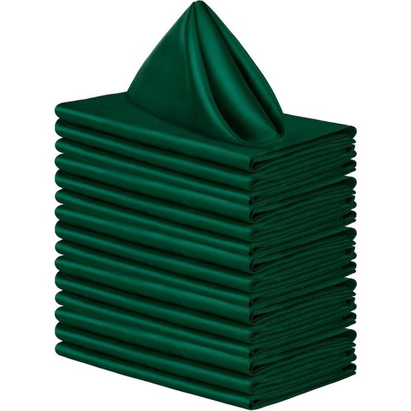 Cachito Stoffserviette Satin-Servietten, quadratische weiche Tischservietten, 48 cm x 48 cm, (10 St), Tischdekoration für Hochzeiten, Bankette, Partys, Weihnach