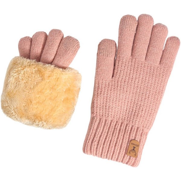 Cachito Strickhandschuhe Touchscreen Warme Strickhandschuhe Thermohandschuhe Outdoor Winter Geschenke für Herren und Damen