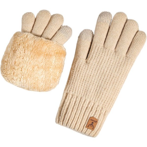 Cachito Strickhandschuhe Touchscreen Warme Strickhandschuhe Thermohandschuhe Outdoor Winter Geschenke für Herren und Damen