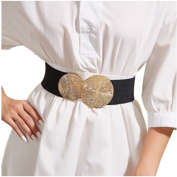 Cachito Taillengürtel Damen Elastische gürtel, 6cm Breiter Stretch Gürtel