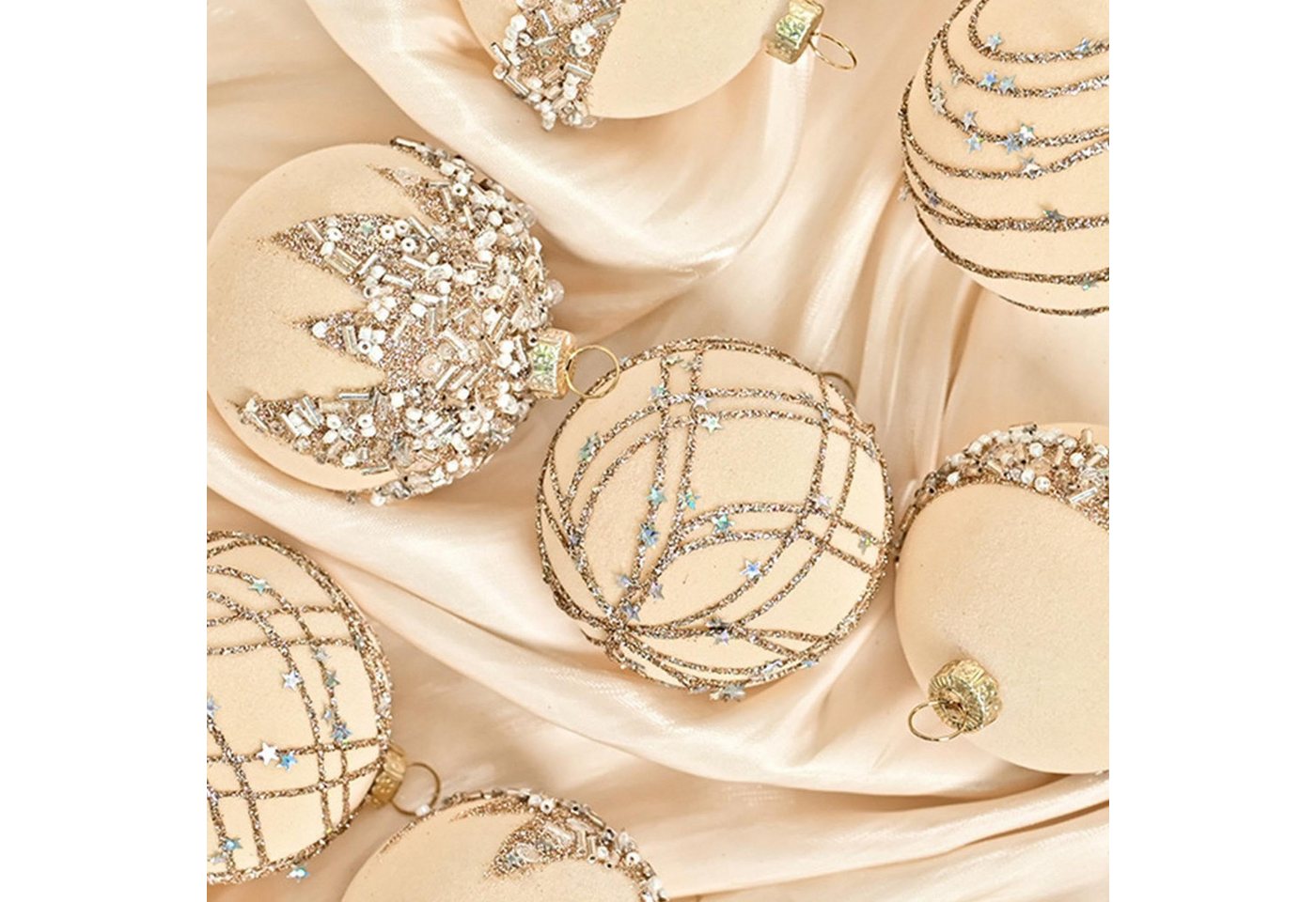 Cachito Weihnachtsbaumkugel Weihnachtsdeko Weihnachtskugeln 12-teiliges Set,Weihnachtsbaumschmuck – Bild 4 von 5
