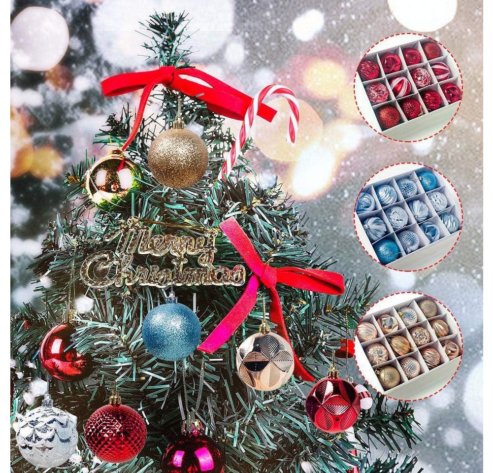 Cachito Weihnachtsbaumkugel Weihnachtskugeln Weihnachtsdeko 12-teiliges Set, Christbaumschmuck – Bild 3 von 5