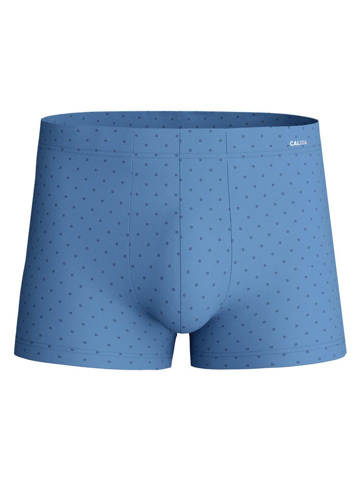 CALIDA Boxershorts Cotton Code Design breiter Bund, gemustert, eng, bequem, mit Logodruck, Baumwollmix – Bild 2 von 5