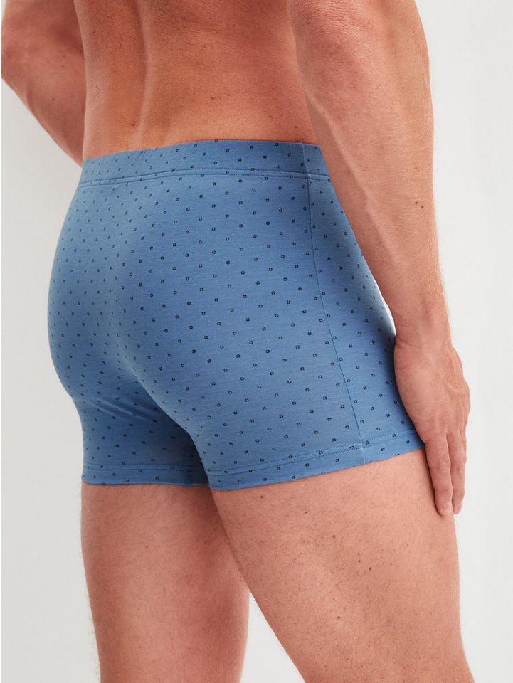CALIDA Boxershorts Cotton Code Design breiter Bund, gemustert, eng, bequem, mit Logodruck, Baumwollmix – Bild 4 von 5