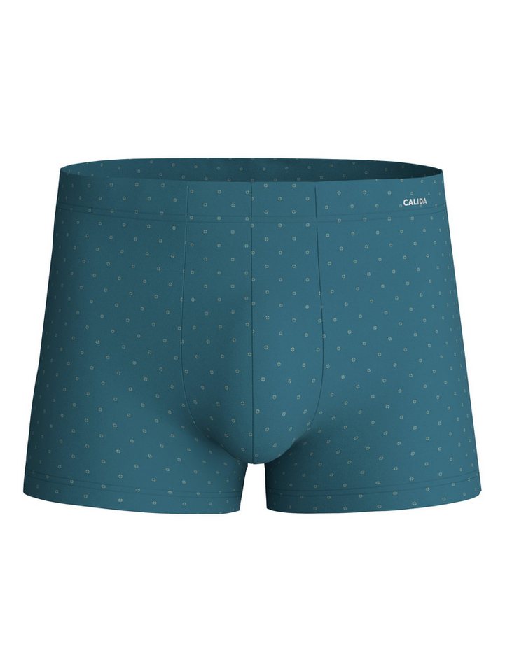 CALIDA Boxershorts Cotton Code Design breiter Bund, gemustert, eng, bequem, mit Logodruck, Baumwollmix – Bild 2 von 5