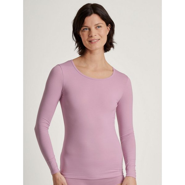CALIDA Langarmshirt Natural Comfort elastisch, weich, langärmelig, Rundhals-Ausschnitt, atmungsaktiv