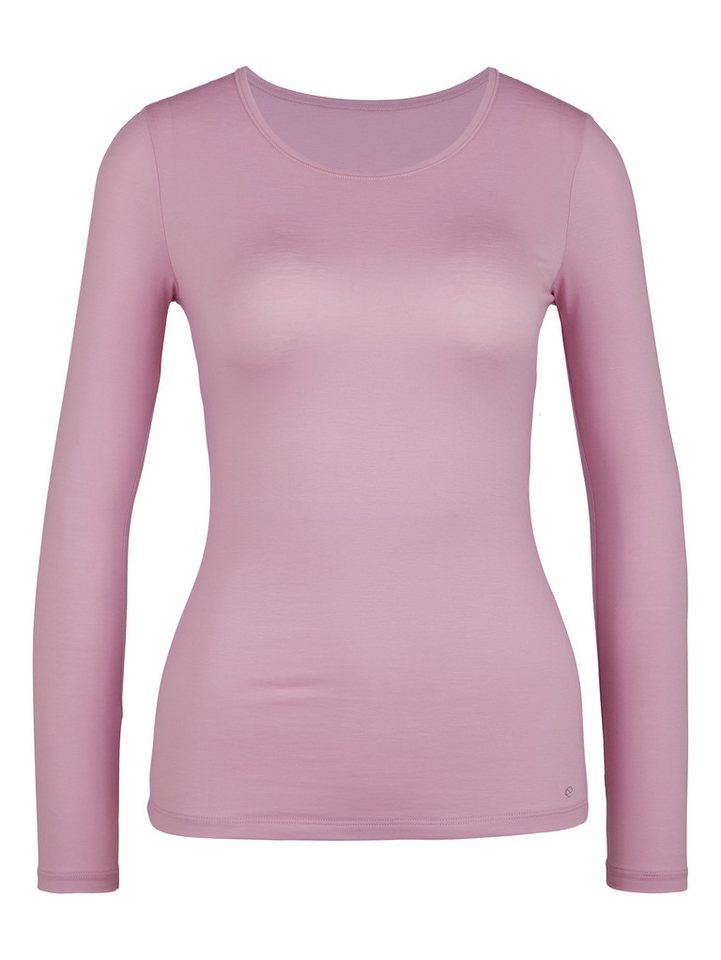 CALIDA Langarmshirt Natural Comfort elastisch, weich, langärmelig, Rundhals-Ausschnitt, atmungsaktiv – Bild 2 von 5