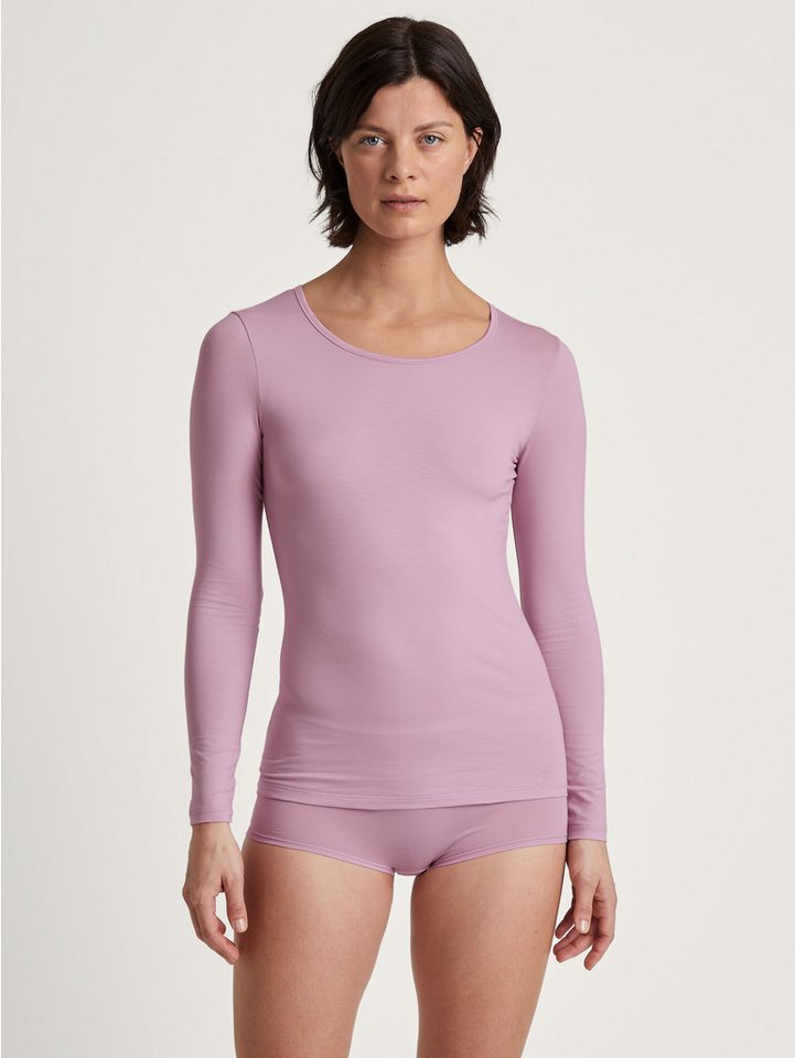 CALIDA Langarmshirt Natural Comfort elastisch, weich, langärmelig, Rundhals-Ausschnitt, atmungsaktiv – Bild 5 von 5