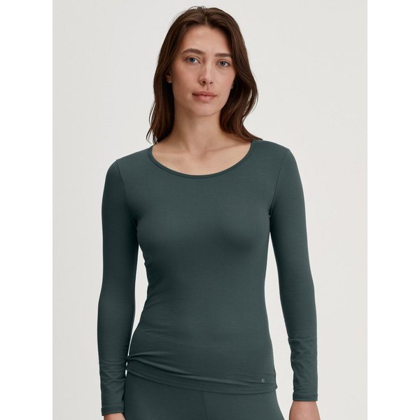 CALIDA Langarmshirt Natural Comfort elastisch, weich, langärmelig, Rundhals-Ausschnitt, atmungsaktiv