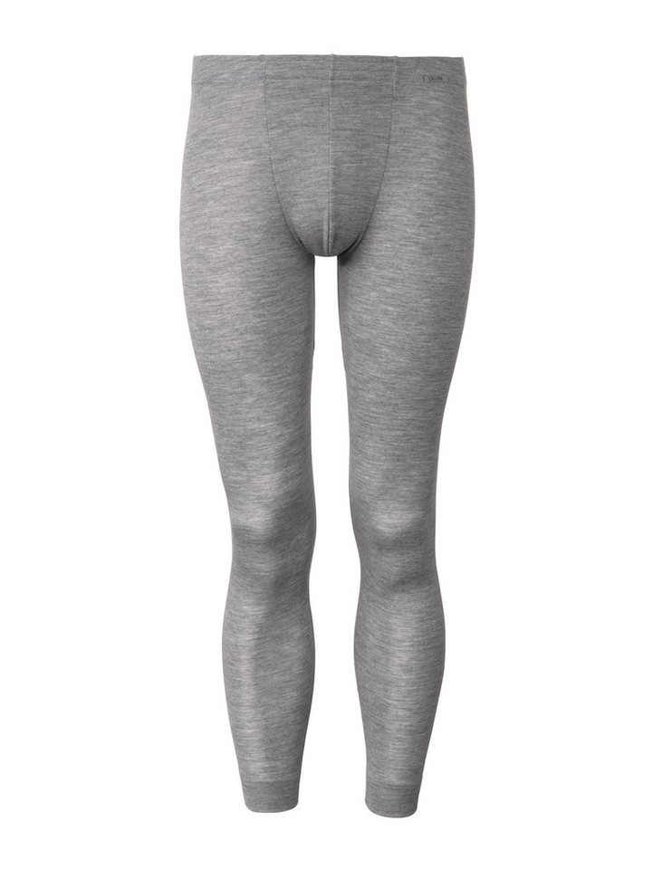 CALIDA Leggings Wool & Silk wärmend, atmungsaktiv, Feinripp-Qualität, Melè-Optik, weich – Bild 2 von 5