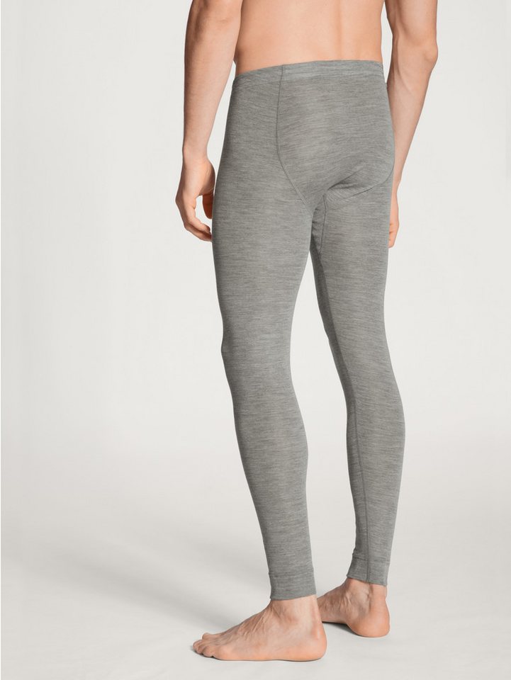 CALIDA Leggings Wool & Silk wärmend, atmungsaktiv, Feinripp-Qualität, Melè-Optik, weich – Bild 3 von 5