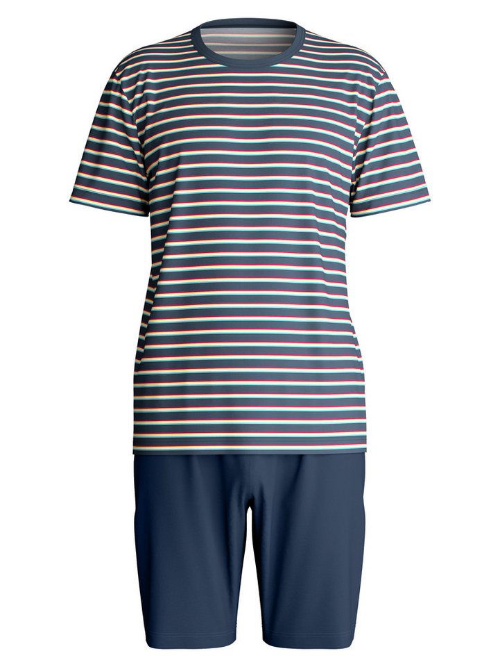 CALIDA Pyjama Relax Streamline 1 (2 tlg) mit Rundhalsausschnitt und kurzem Arm, weich, Interlock Qualität – Bild 2 von 5