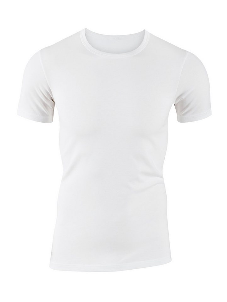 CALIDA Rundhalsshirt Evolution schmale Passform, Kurzarm, weich, Single Jersey, elastisch – Bild 2 von 5
