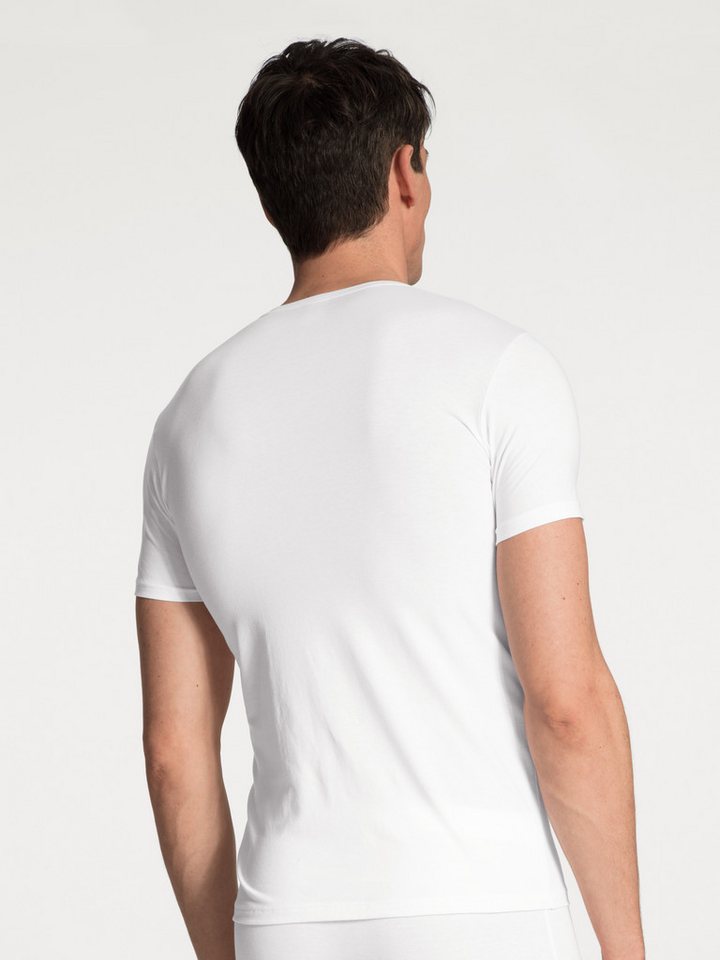 CALIDA Rundhalsshirt Evolution schmale Passform, Kurzarm, weich, Single Jersey, elastisch – Bild 4 von 5