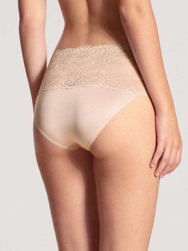 CALIDA Slip Sensual Secrets breiter Spitzenbund, Viskose-Mix, Single Jersey, elastisch, weich – Bild 3 von 5