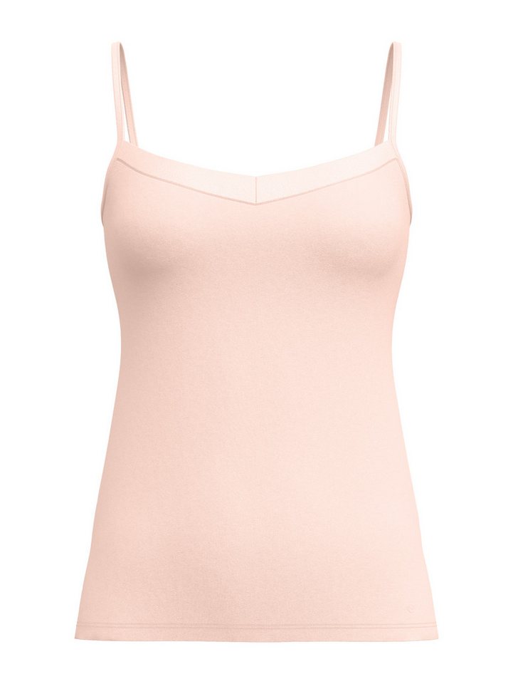 CALIDA Spaghettitop Cate Satin-Einsatz, Single Jersey Qualität, elastisch, weich, feminin – Bild 2 von 5