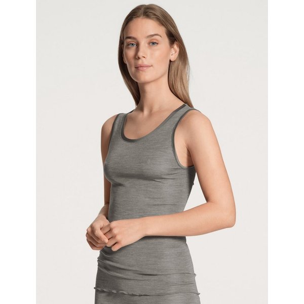 CALIDA Tanktop True Confidence Rundhals, atmungsaktiv, wärmend, elastisch, Feinripp-Qualität