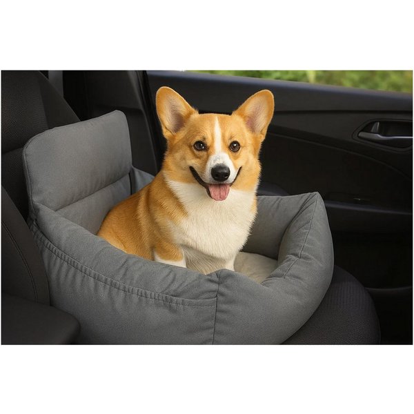 CALIYO Hunde-Autositz Hundesitz, Autositz für Hunde, Haustier-Autositz, hochwertigem Oxford-Tuch und Polypropylen-Gewebe, geeignet für alle Arten von Autos, mul