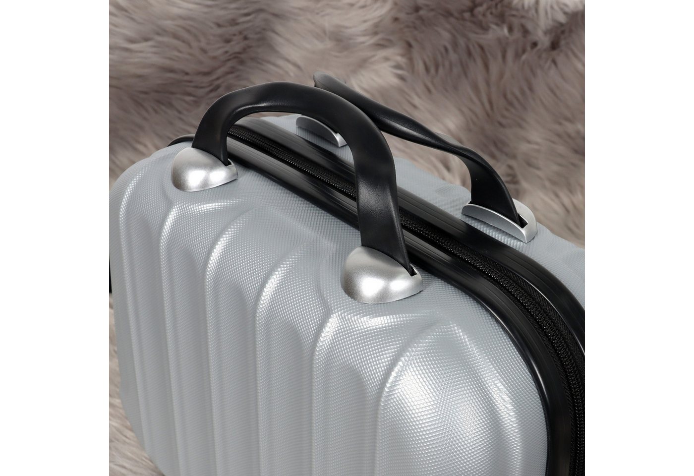 CALIYO Kosmetikkoffer Tragbare Make-up Organizer Box Kosmetikkoffer Make-up Koffer, für Kosmetiktasche für Reise Kulturbeutel auf Trolley befestigbar – Bild 4 von 5