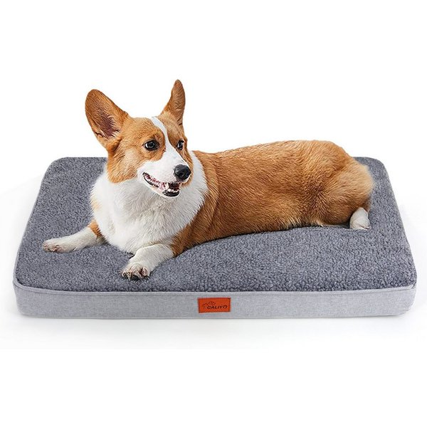 CALIYO Tierbett Orthopädisches Hundebett Grosse Hunde - Hundekissen flauschig, Cozy Flannel Fleece Fabric/ Washable Inner Film/ Egg Crate orthopedic Foam/ Non-s
