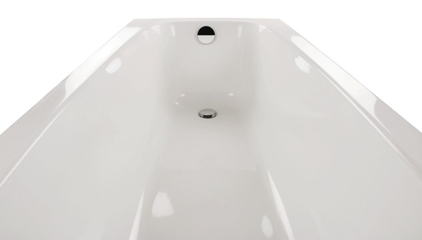 Calmwaters Badewanne Original, Weiß, 170 x 75 cm, Acryl, ergonomische Körperformbadewanne, 02SL3012 – Bild 5 von 5