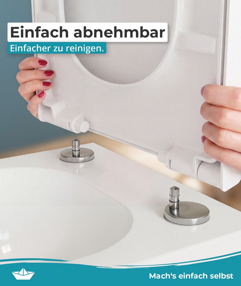 Calmwaters WC-Sitz Duravit ME by Starck, Für Duravit ME by Starck, Absenkautomatik, Abnehmbar, 26LP6316 – Bild 5 von 5