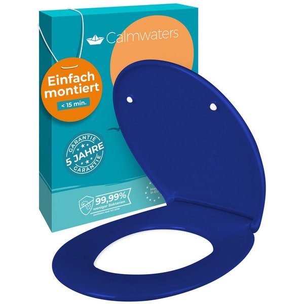 Calmwaters WC-Sitz Original, Premium, Made in EU, Absenkautomatik, bis 250 kg, Abnehmbar, 26LP6228