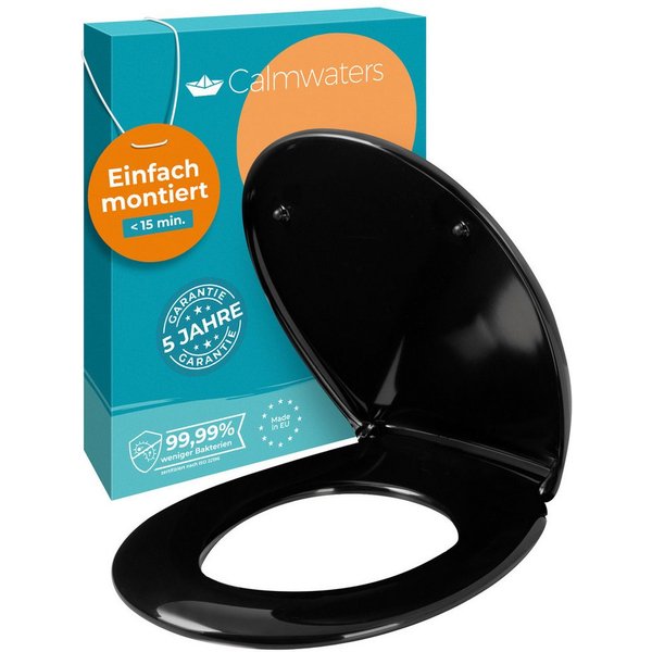 Calmwaters WC-Sitz Original, Premium, Made in EU, Absenkautomatik, bis 250 kg, Abnehmbar, 26LP6149