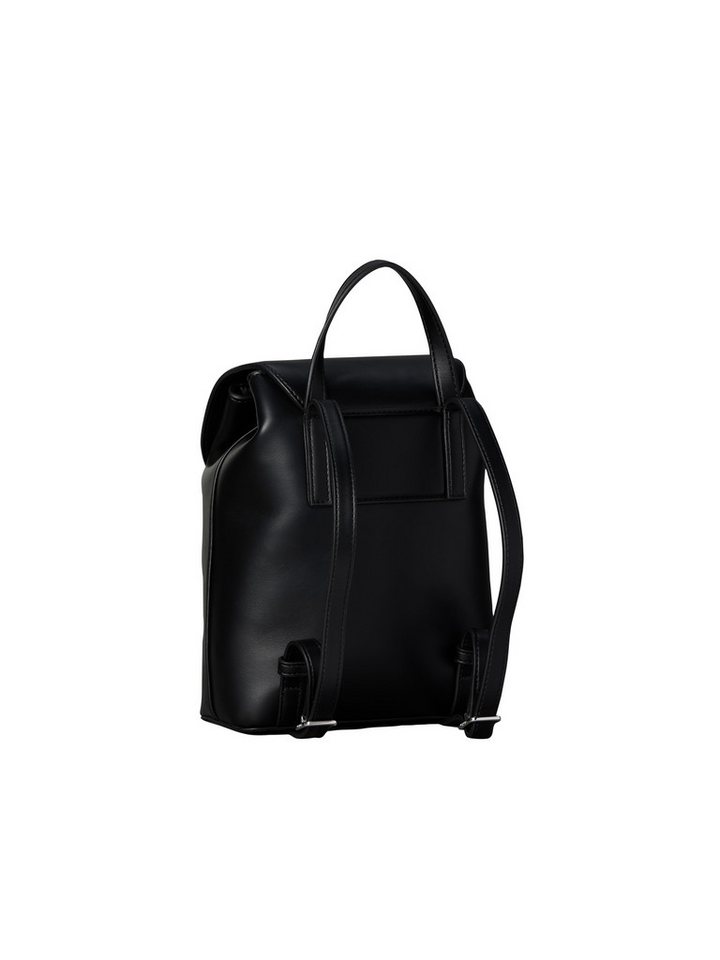 Calvin Klein Cityrucksack BOLD CK FLAP MINI BACKPACK, Mini Rucksack, Kordelzug, Freizeitrucksack mit CK-Logo – Bild 3 von 4