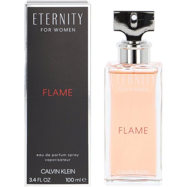 Calvin Klein Eau de Parfum ETERNITY FLAME, EDP, mit Mandarine und Süßerbse