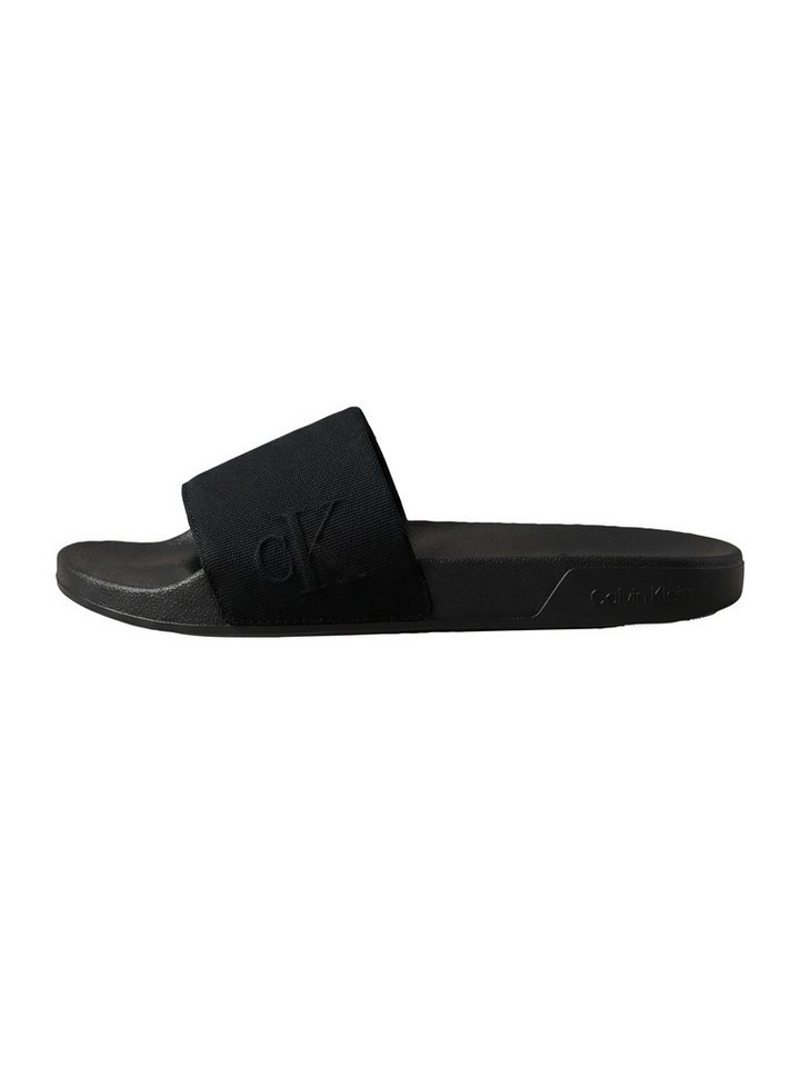 Calvin Klein ESS SLIDE HF SIDE LOGO CV Pantolette Strandschuh, Sommerschuh, Flat mit Textil-Bandage, schmale Form – Bild 3 von 5
