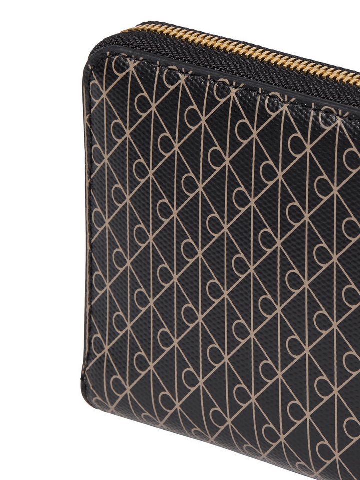 Calvin Klein Geldbörse AOP SQUARE ZIP AROUND, Geldbeutel, Damen Portemonnaie mit Monogramm-Print – Bild 4 von 4
