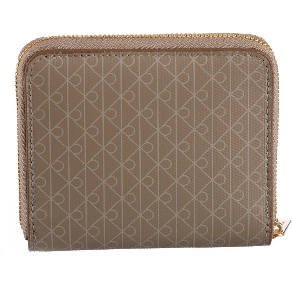 Calvin Klein Geldbörse AOP SQUARE ZIP AROUND, Geldbeutel, Damen Portemonnaie mit Monogramm-Print