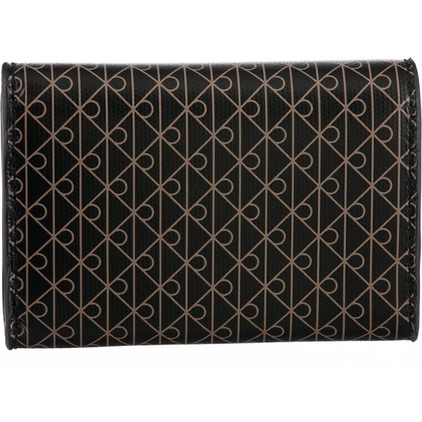 Calvin Klein Geldbörse EMBLEM AOP TRIFOLD W/ ZIP POCKET, Damen Portemonnaie, Geldbeutel mit CK-Logo