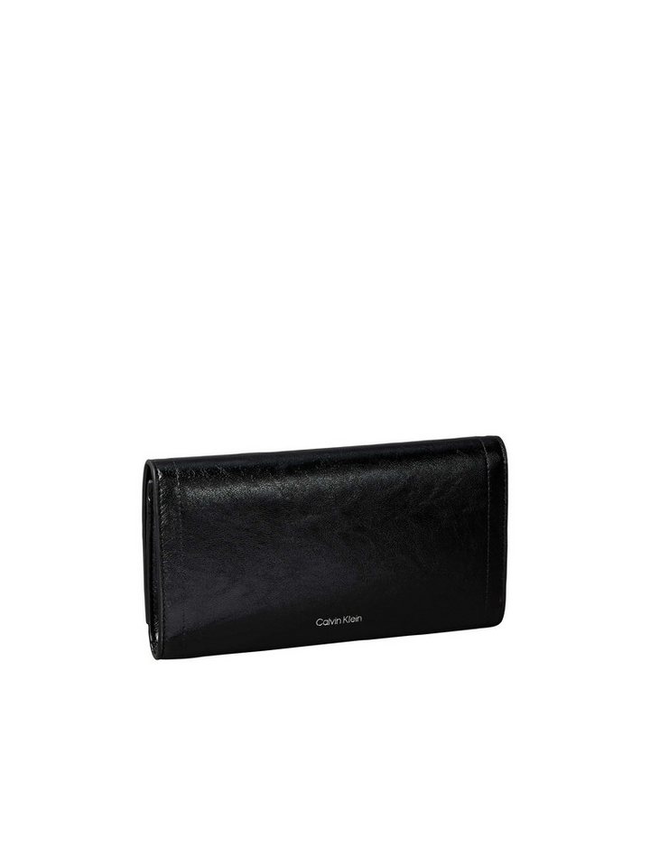 Calvin Klein Geldbörse EMBLEM HW LONG BIFOLD, Geldbeutel, Portemonnaie, Money Pocket mit CK Schriftzug – Bild 2 von 3